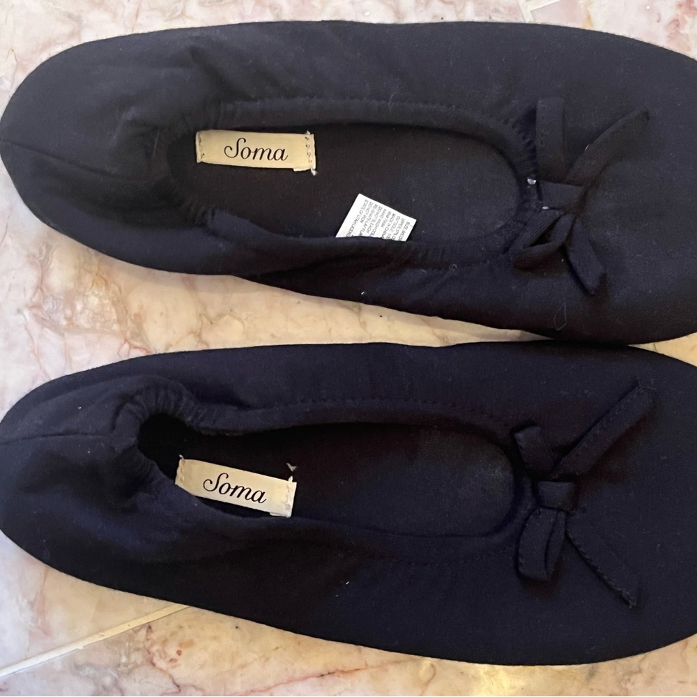 Soma Black Ballet Slippers